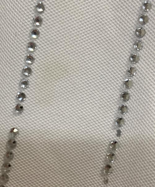 SUPREME（シュプリーム）SUPREME (シュプリーム) 22SS Rhinestone Stripe Basketball Short ホワイト×グリーン サイズ:Ｓの古着・服飾アイテム