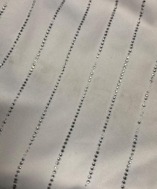 SUPREME（シュプリーム）SUPREME (シュプリーム) 22SS Rhinestone Stripe Basketball Short ホワイト×グリーン サイズ:Ｓの古着・服飾アイテム