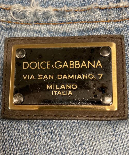 DOLCE & GABBANA（ドルチェ＆ガッバーナ）DOLCE & GABBANA (ドルチェ＆ガッバーナ) ダメージデニムパンツ インディゴ サイズ:44の古着・服飾アイテム