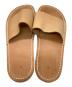 中古・古着 HENDER SCHEME (エンダースキーマ) レザーフラットサンダル ベージュ サイズ:-：9000円