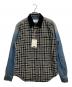 GIVENCHY（ジバンシィ）の古着「チェック異素材切替デニムシャツ」｜インディゴ