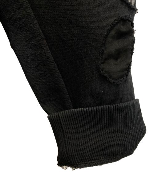 GIVENCHY（ジバンシィ）GIVENCHY (ジバンシィ) デストロイ加工パーカー ブラック サイズ:LLの古着・服飾アイテム