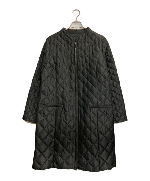 DAMA collection（ダーマコレクション）DAMA collection (ダーマコレクション) sagaファ-付きダウンキルティングコート グレー サイズ:15ARの古着・服飾アイテム