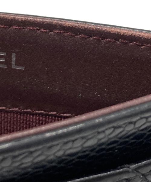 CHANEL（シャネル）CHANEL (シャネル) キャビアスキンマトラッセカードケース ブラックの古着・服飾アイテム