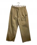 WIND AND SEA×Dickiesウィンダンシー×ディッキーズ）の古着「2タックトラウザーパンツ」｜カーキ