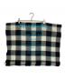 ACNE STUDIOS (アクネ ストゥディオス) ギンガムチェック大判マフラー ブラック×ホワイト サイズ:220×70cm：8000円