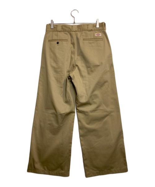 Dickies（ディッキーズ）Dickies (ディッキーズ) ok.soon (オクスン) ワイドタックワークパンツ カーキ サイズ:Lの古着・服飾アイテム