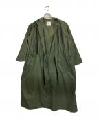 CLANEクラネ）の古着「オーバーロングモッズコート - OVER LONG MODS COAT」｜グリーン