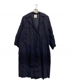 varet street volume trench coat ブラック 中古・古着通販】Varet street (ヴァレット ストリート) volume trench