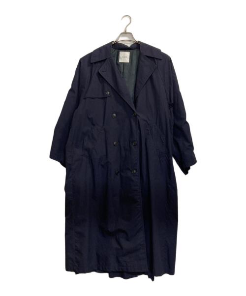 CLANE（クラネ）CLANE (クラネ) バックフリルスリーブトレンチコート / BACK FRILL SLEEVE TRENCH COAT ネイビー サイズ:1の古着・服飾アイテム