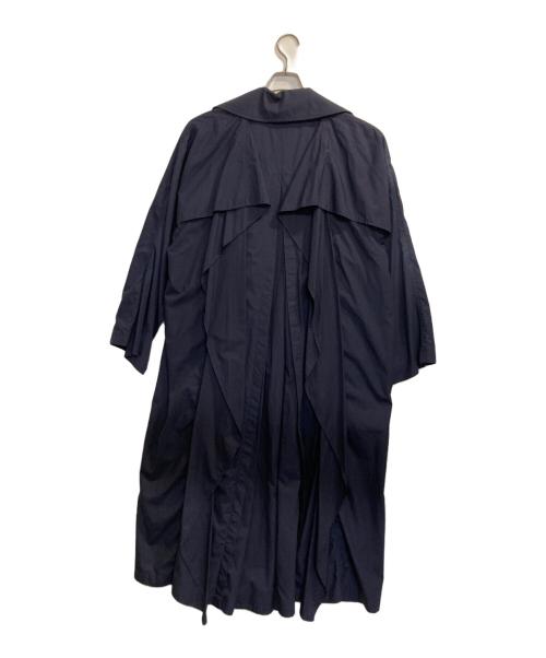 CLANE（クラネ）CLANE (クラネ) バックフリルスリーブトレンチコート / BACK FRILL SLEEVE TRENCH COAT ネイビー サイズ:1の古着・服飾アイテム