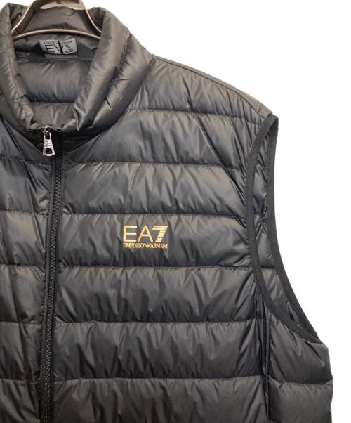 EA7（イーエーセブン）EA7 (イーエーセブン) ダウンベスト ブラック サイズ:5ＸＬの古着・服飾アイテム