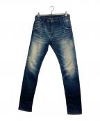 DIESELディーゼル）の古着「KROOLEY-Y-T ダメージデニムパンツ」｜インディゴ