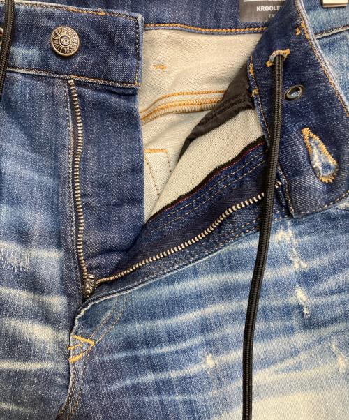 DIESEL（ディーゼル）DIESEL (ディーゼル) KROOLEY-Y-T ダメージデニムパンツ インディゴ サイズ:28の古着・服飾アイテム