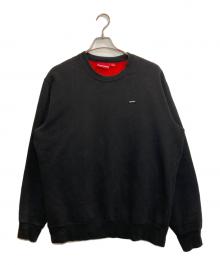 SUPREME（シュプリーム）の古着「18SS SMALL BOX LOGO CONTRAST CREWNECK / スモールボックスロゴコントラストクルーネックスウェット」｜ブラック