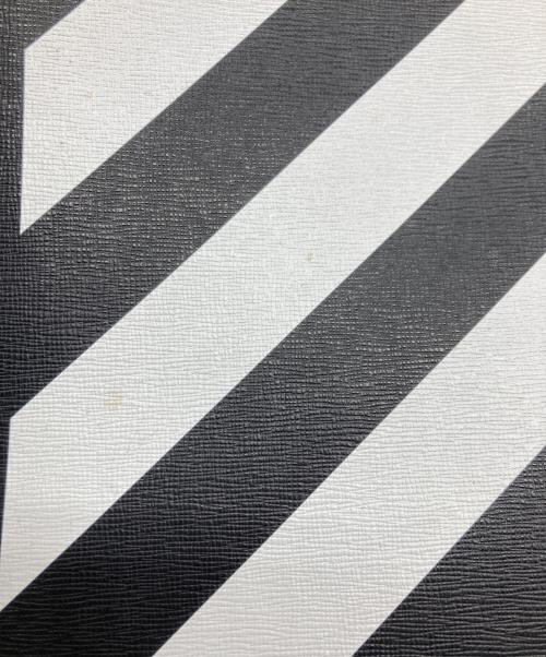 OFFWHITE（オフホワイト）OFFWHITE (オフホワイト) DIAG TOTE BAF / 2wayレザートートバッグ ブラックの古着・服飾アイテム