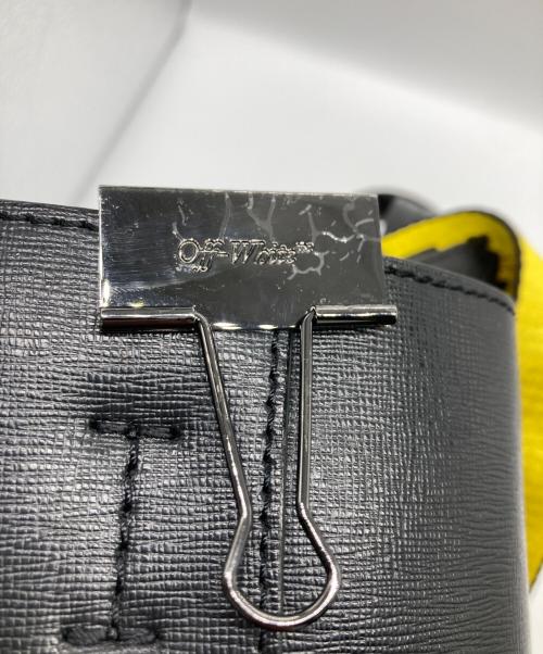 OFFWHITE（オフホワイト）OFFWHITE (オフホワイト) DIAG TOTE BAF / 2wayレザートートバッグ ブラックの古着・服飾アイテム