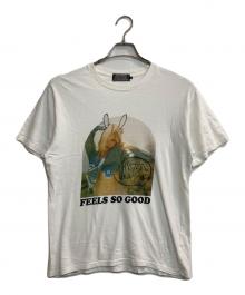 Hysteric Glamour（ヒステリックグラマー）の古着「HITCHHIKERグラフィックTシャツ」｜ホワイト
