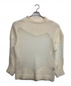 Ameriアメリ）の古着「UND MOHAIR WAVE LINE KNIT TOP」｜アイボリー