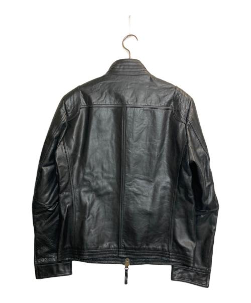 The Duffer of ST.George（ザ ダファーオブセントジョージ）The DUFFER of ST.GEORGE (ザ ダファーオブセントジョージ) バッファローレザーシングルライダースジャケット ブラック サイズ:Lの古着・服飾アイテム