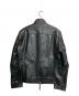 The DUFFER of ST.GEORGE (ザ ダファーオブセントジョージ) バッファローレザーシングルライダースジャケット ブラック サイズ:L：8000円
