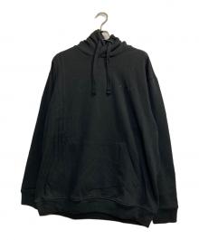 adidas（アディダス）の古着「ロゴ刺繍パーカー」｜ブラック