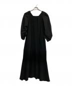 UN3D.アンスリード）の古着「ギャザースリーブワンピース」｜ブラック
