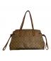 COACH (コーチ) シグネチャートートバッグ ブラウン×ベージュ：7000円