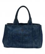 PRADAプラダ）の古着「カナパデニムトートバッグ」｜インディゴ