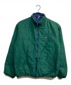 X-LARGEエクストララージ）の古着「ALLOVER PRINT REVERSIBLE PUFFER JACKET/リバーシブルジャケット」｜グリーン