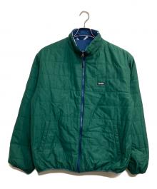 X-LARGE（エクストララージ）の古着「ALLOVER PRINT REVERSIBLE PUFFER JACKET/リバーシブルジャケット」｜グリーン