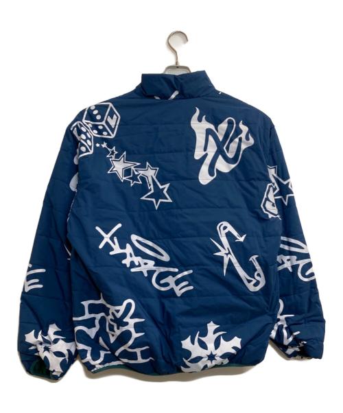 X-LARGE（エクストララージ）X-LARGE (エクストララージ) ALLOVER PRINT REVERSIBLE PUFFER JACKET/リバーシブルジャケット グリーン サイズ:XLの古着・服飾アイテム
