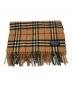 Burberry's (バーバリーズ) ウールノヴァチェックマフラー ブラック×ブラウン：5000円