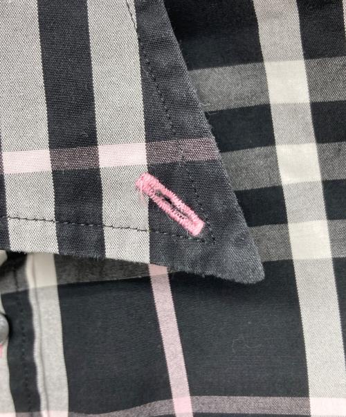 BURBERRY BLACK LABEL（バーバリーブラックレーベル）BURBERRY BLACK LABEL (バーバリーブラックレーベル) モノグラムシャツ ホワイト サイズ:2の古着・服飾アイテム