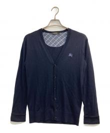 BURBERRY BLACK LABEL（バーバリーブラックレーベル）の古着「カーディガン」｜ネイビー