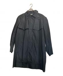 kolor/BEACON（カラービーコン）の古着「ナイロンステンカラーコート」｜ネイビー