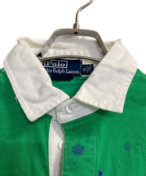 POLO RALPH LAUREN（ポロ・ラルフローレン）POLO RALPH LAUREN (ポロ・ラルフローレン) ペイントラガーシャツ グリーン サイズ:Ｍの古着・服飾アイテム