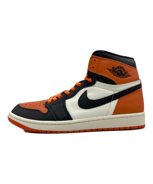 NIKE（ナイキ）NIKE (ナイキ) AIR JORDAN 1 Hi OG Shattered Backboard / エアジョーダン ハイ オレンジ×ブラック サイズ:27の古着・服飾アイテム