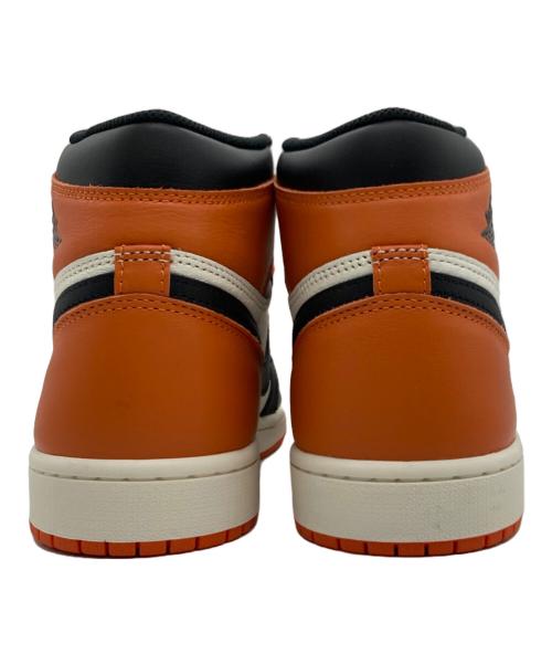 NIKE（ナイキ）NIKE (ナイキ) AIR JORDAN 1 Hi OG Shattered Backboard / エアジョーダン ハイ オレンジ×ブラック サイズ:27の古着・服飾アイテム