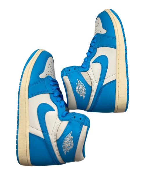 NIKE（ナイキ）NIKE (ナイキ) AIR JORDAN 1 HI OG UNC / エアジョーダン ホワイト×ブルー サイズ:27の古着・服飾アイテム