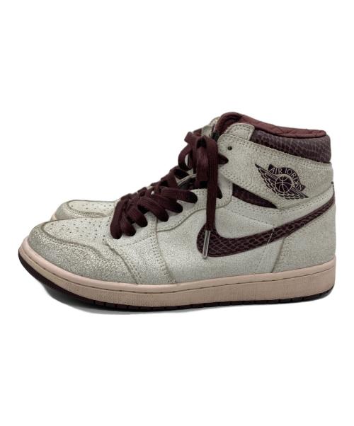 NIKE（ナイキ）NIKE (ナイキ) A Ma Maniere (ア・マ・マニエール) AIR JORDAN 1 RETRO HI OG / エアジョーダン ホワイト×ボルドー サイズ:US9.5の古着・服飾アイテム