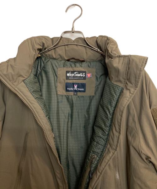 WILD THINGS（ワイルドシングス）WILD THINGS (ワイルドシングス) Psycho Bunny (サイコ バニー) HAPPY JACKET / ミリタリーハッピージャケット カーキ サイズ:Lの古着・服飾アイテム