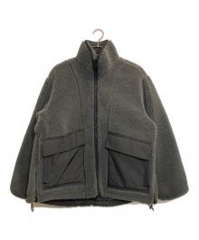 Adam et Rope（アダム エ ロペ）の古着「リバーシブルボアジップブルゾン」｜グレー