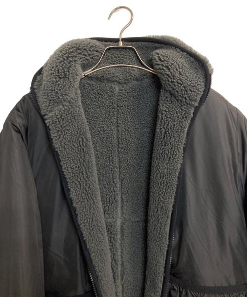 Adam et Rope（アダム エ ロペ）Adam et Rope (アダム エ ロペ) リバーシブルボアジップブルゾン グレー サイズ:記載なしの古着・服飾アイテム