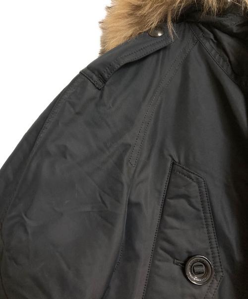 BURBERRY LONDON（バーバリーロンドン）BURBERRY LONDON (バーバリーロンドン) メガチェックダウンライナー付フーデッドジャケット ブラック サイズ:40の古着・服飾アイテム