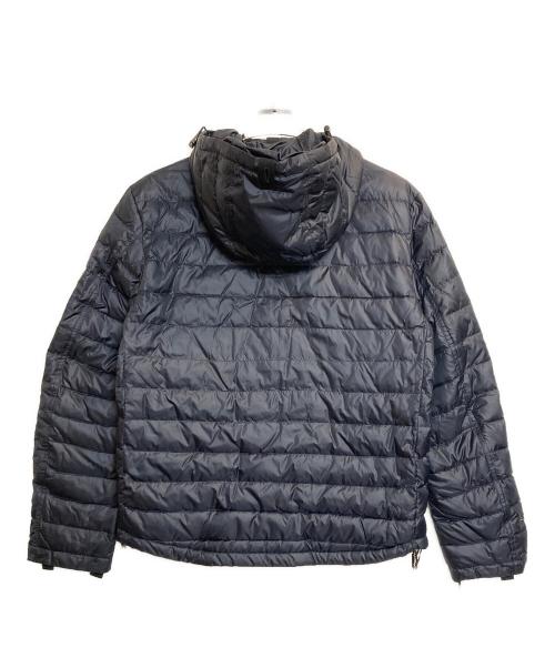 BURBERRY LONDON（バーバリーロンドン）BURBERRY LONDON (バーバリーロンドン) メガチェックダウンライナー付フーデッドジャケット ブラック サイズ:40の古着・服飾アイテム