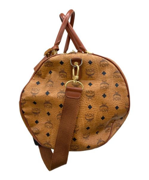 MCM（エムシーエム）MCM (エムシーエム) ヴィセトス柄ボストンバッグ ブラウンの古着・服飾アイテム