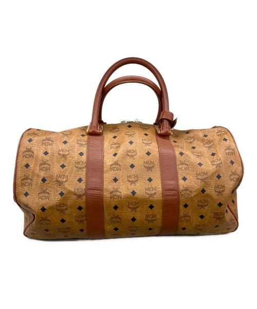 MCM（エムシーエム）MCM (エムシーエム) ヴィセトス柄ボストンバッグ ブラウンの古着・服飾アイテム