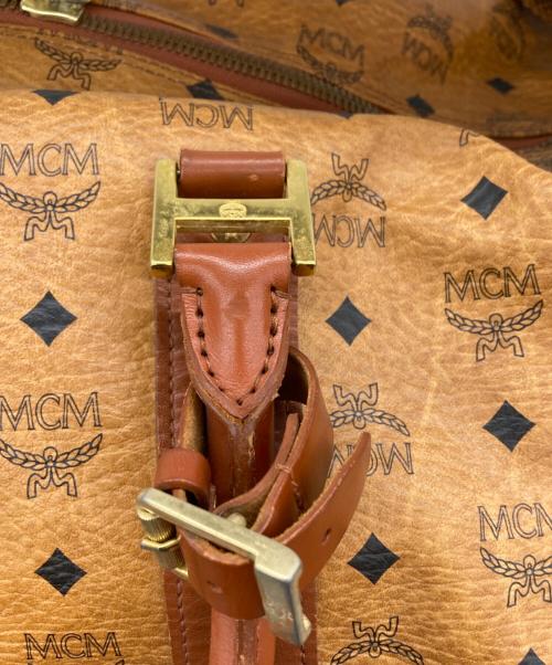 MCM（エムシーエム）MCM (エムシーエム) ヴィセトス柄ボストンバッグ ブラウンの古着・服飾アイテム