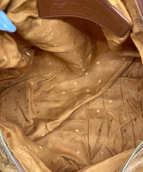 MCM（エムシーエム）MCM (エムシーエム) ヴィセトス柄ボストンバッグ ブラウンの古着・服飾アイテム